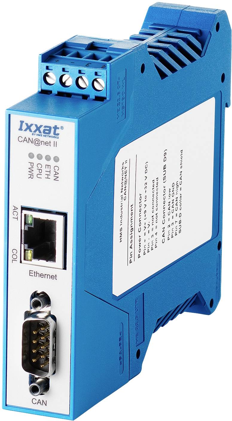 Konwerter CAN Ixxat 1.01.0086.10201, CAN Bus, Ethernet, 12 V/DC, 24 V/DC - obrazek 1