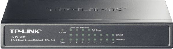 TP-LINK TL-SG1008P TL-SG1008P Switch sieciowy 8 1 GBit/s funkcja PoE
