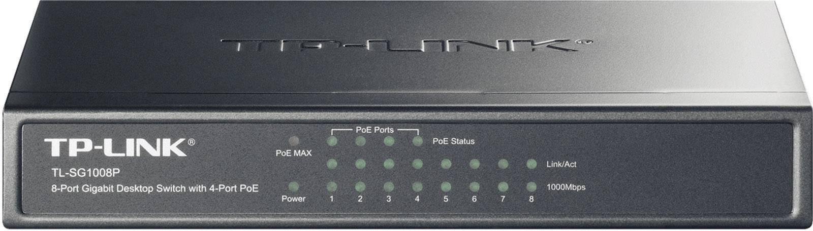 TP-LINK TL-SG1008P TL-SG1008P Switch sieciowy 8 1 GBit/s funkcja PoE - obrazek 1