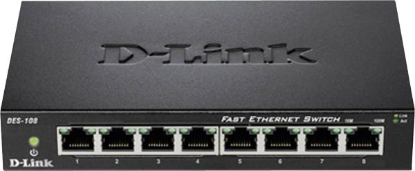 Switch D-Link DES-108, 8, 100 MBit/s