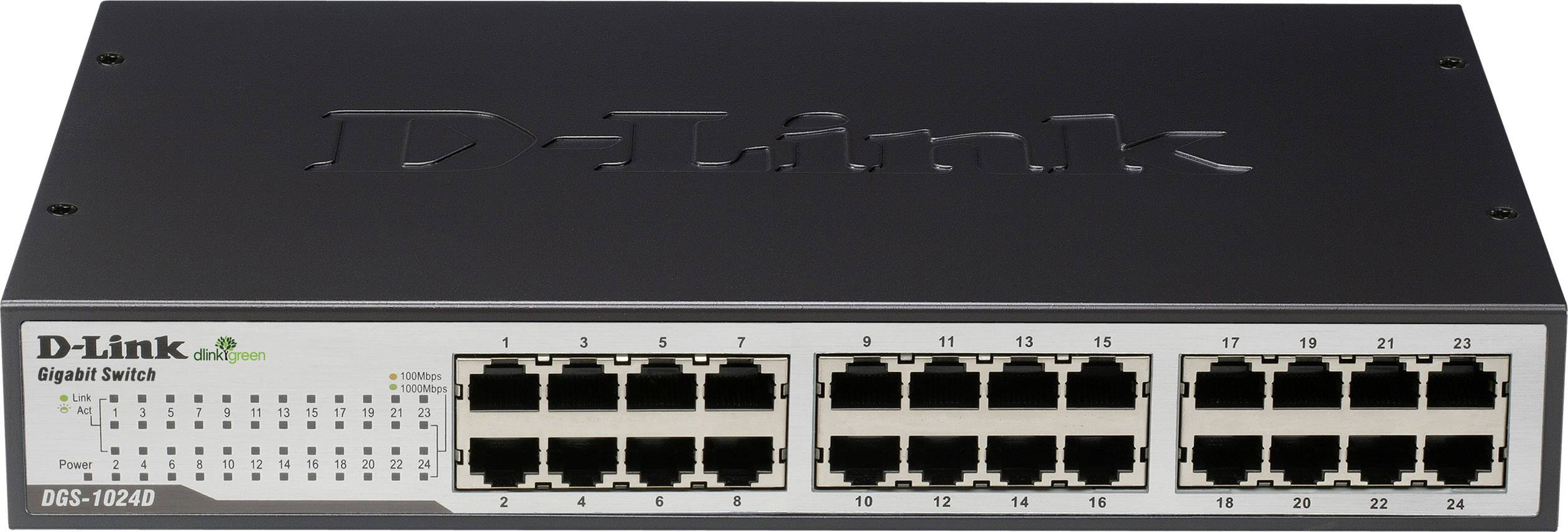 D-Link DGS-1024D/E D-Link DGS 1024D - Switch - 24 x 10/100/1000 Switch sieciowy 24 Porty 1 GBit/s - obrazek 1