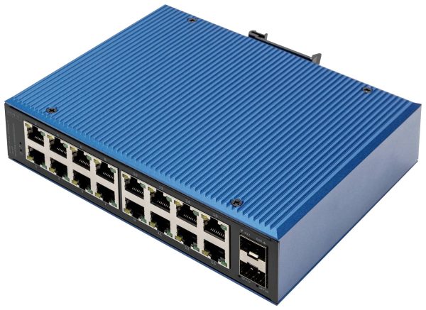 Digitus DN-651138 DN-651138 Switch przemysłowy Ethernet 16 + 2 Porty 10 / 100 / 1000 MBit/s