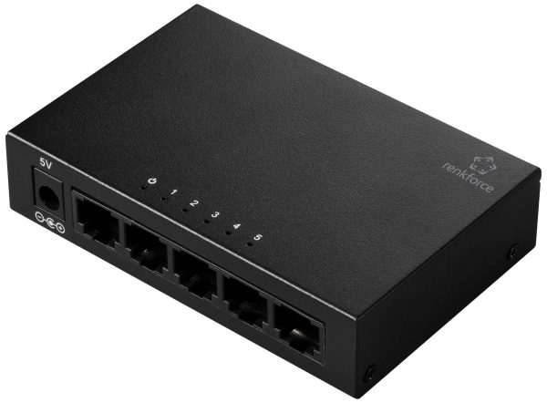Renkforce RF-6385004 RF-6385004 Switch sieciowy RJ45 5 Portów 1 GBit/s