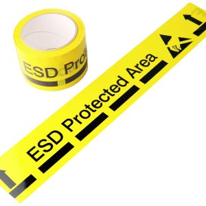 Antistat Taśma do znakowania podłóg ESD 33 m żółty (D x S) 33 m x 75 mm 054-0007 samoprzylepna