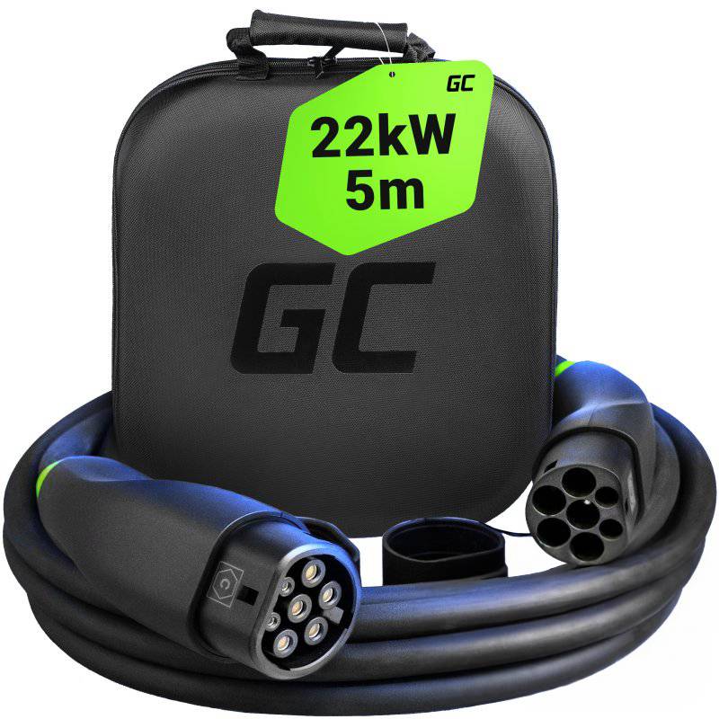 Kabel do ładowania samochodów elektrycznych Green Cell GC-EVKABGC01 5 m odporność na wodę - obrazek 1