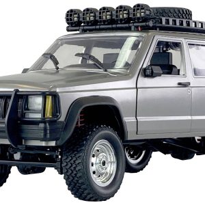 Amewi JC-X12 Scale srebrny Szczotkowy 1:12 Model samochodu RC Elektryczny SUV Napęd na wszystkie koła RtR 2,4 GHz z akum Amewi JC-X12 Scale srebrny Szczotkowy 1:12 Model samochodu RC Elektryczny SUV Napęd na wszystkie koła RtR 2,4 GHz z akum