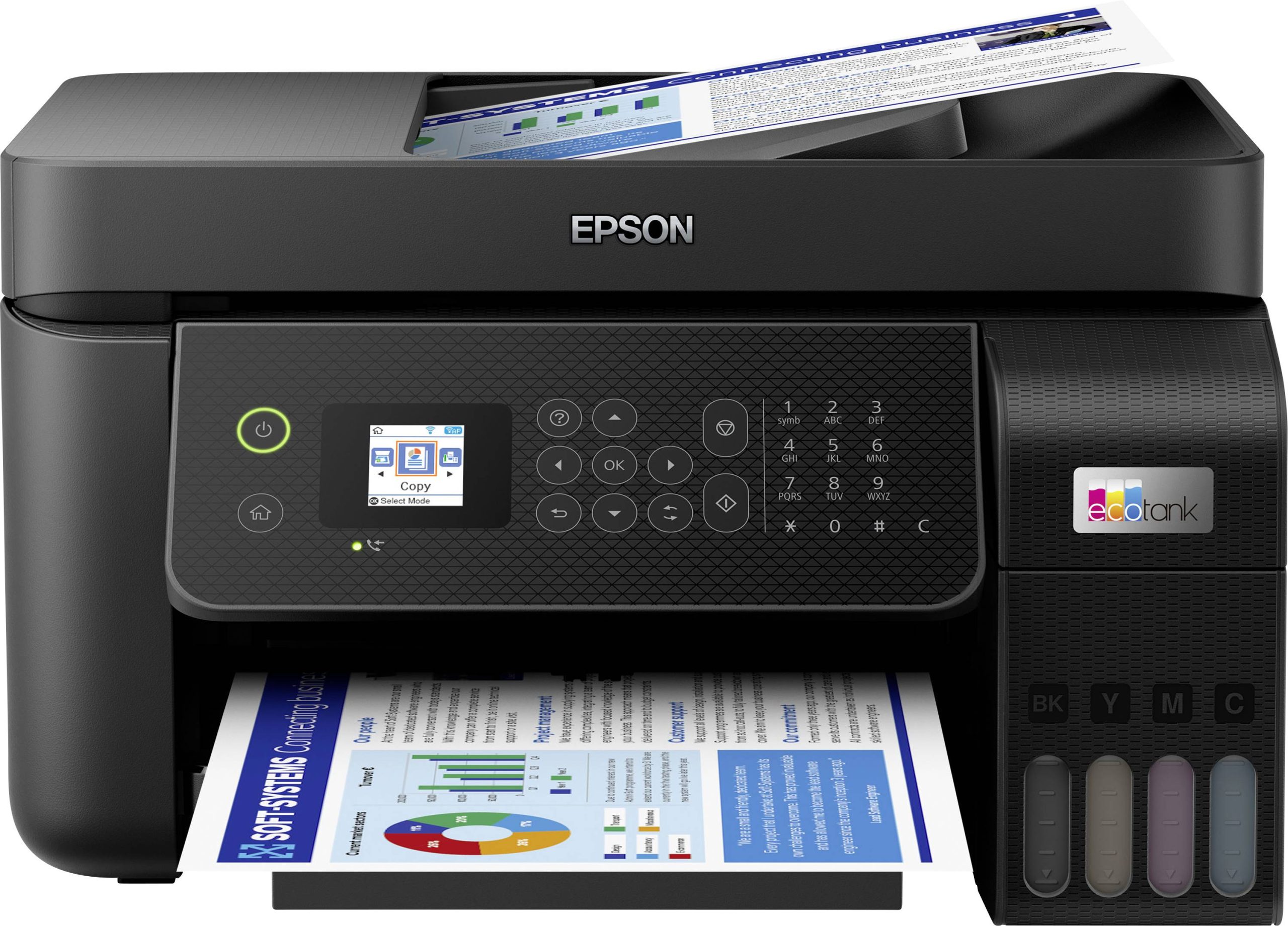 Epson EcoTank ET-4800 Drukarka wielofunkcyjna druk atramentowy druk kolorowy A4 drukowanie, skanowanie, kopiowanie, fax - obrazek 1