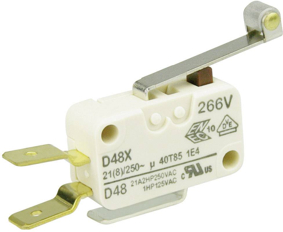 Mikroprzełącznik D489-V3RD 250 V/AC 21 A 1 x wł/(wł) ZF chwilowy 1 szt. - obrazek 1