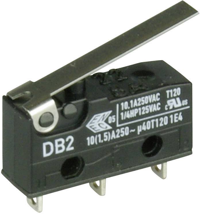 Mikroprzełącznik DB2C-A1LC 250 V/AC 10 A 1 x wł/(wł) ZF chwilowy 1 szt. - obrazek 1