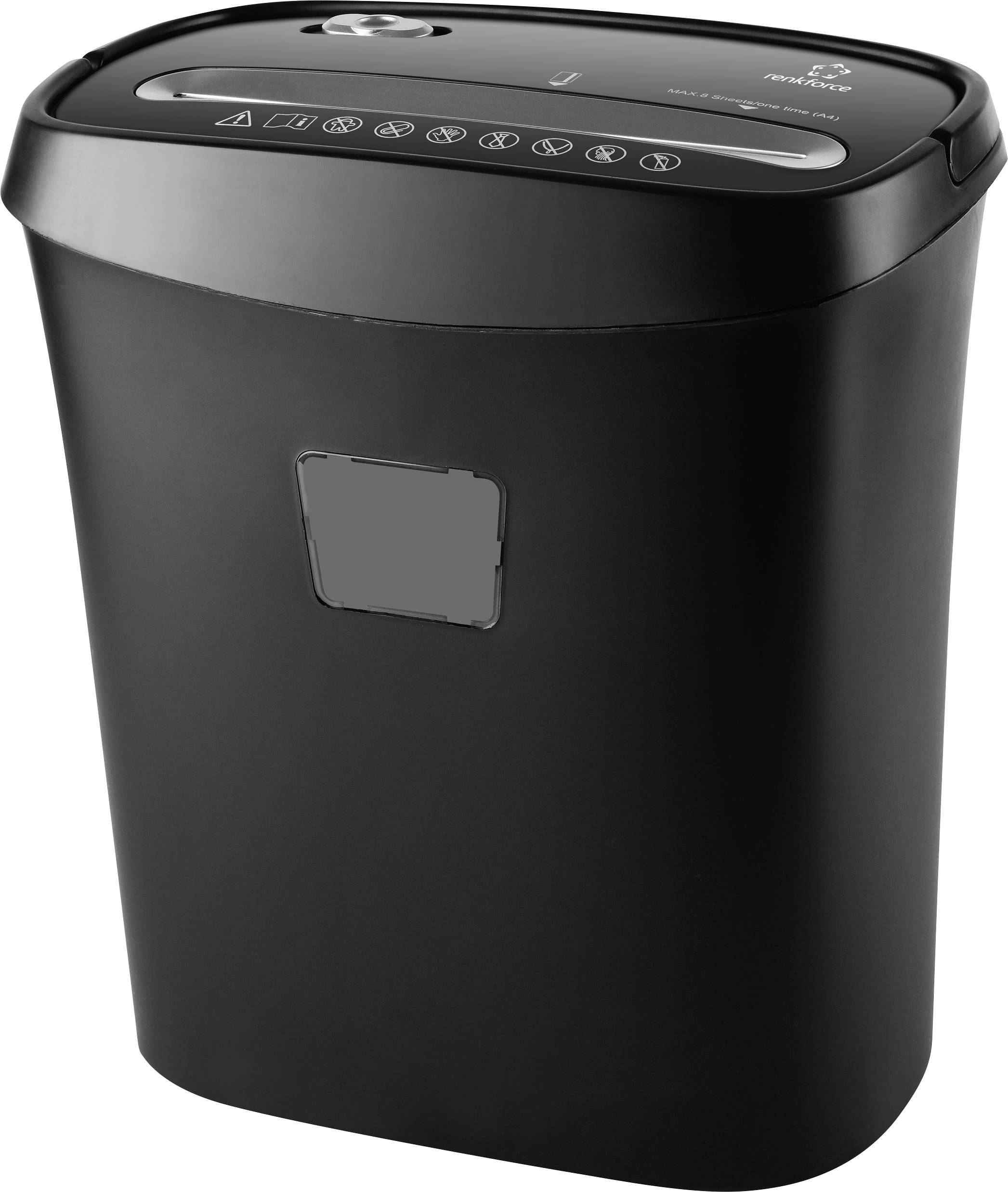 Renkforce RF-PPS-15L Niszczarka 5 ark. Mikronacięcia 3 x 9 mm P-5 15 l Niszczy także karty kredytowe - obrazek 1