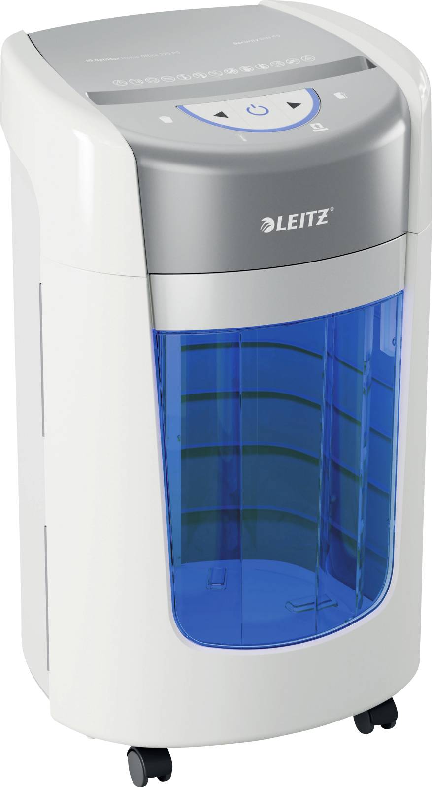 Leitz IQ OptiMax HomeOffice Niszczarka 6 ark. Mikronacięcia, Cięcie na drobne elem. P-5 15 l - obrazek 1