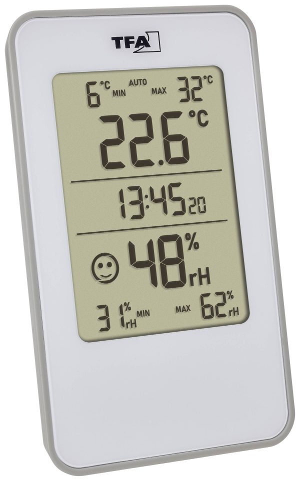 TFA Dostmann Digitales Thermo-Hygrometer Termohigrometr biały 30.5057.02