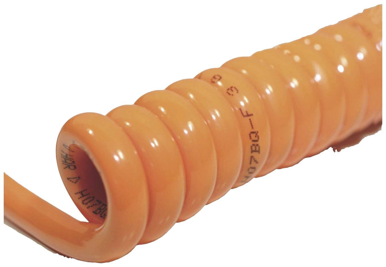 Przewód spiralny BKL Electronic Wrap cable H05BQ-F 2x1,0mm² 400 - 1600 orange 1506133, 2 x 6.60 mm, od 400 mm do 1600 mm - obrazek 1