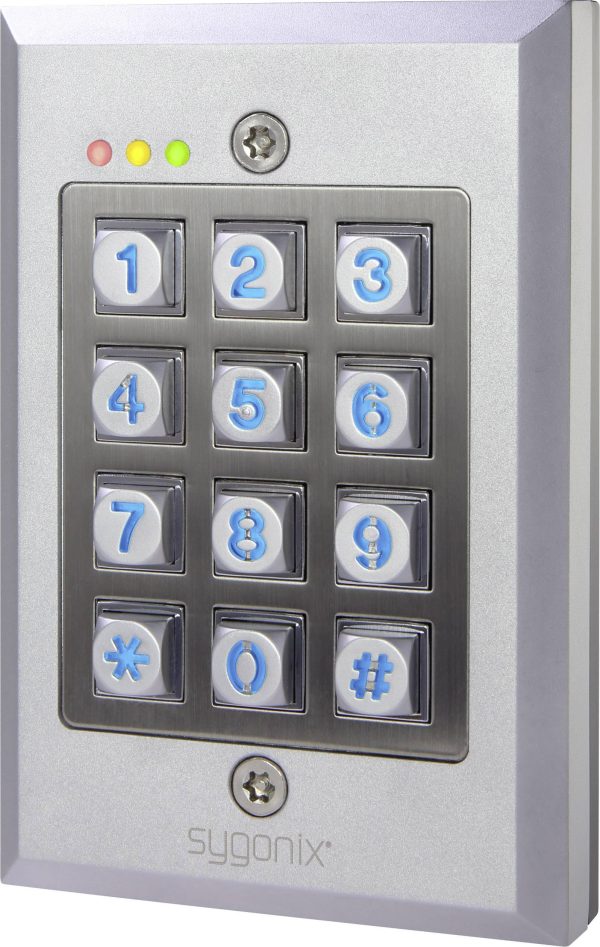Zamek kodowy Sygonix SY-3118492 nadtynkowy IP65 z podświetlaną klawiaturą