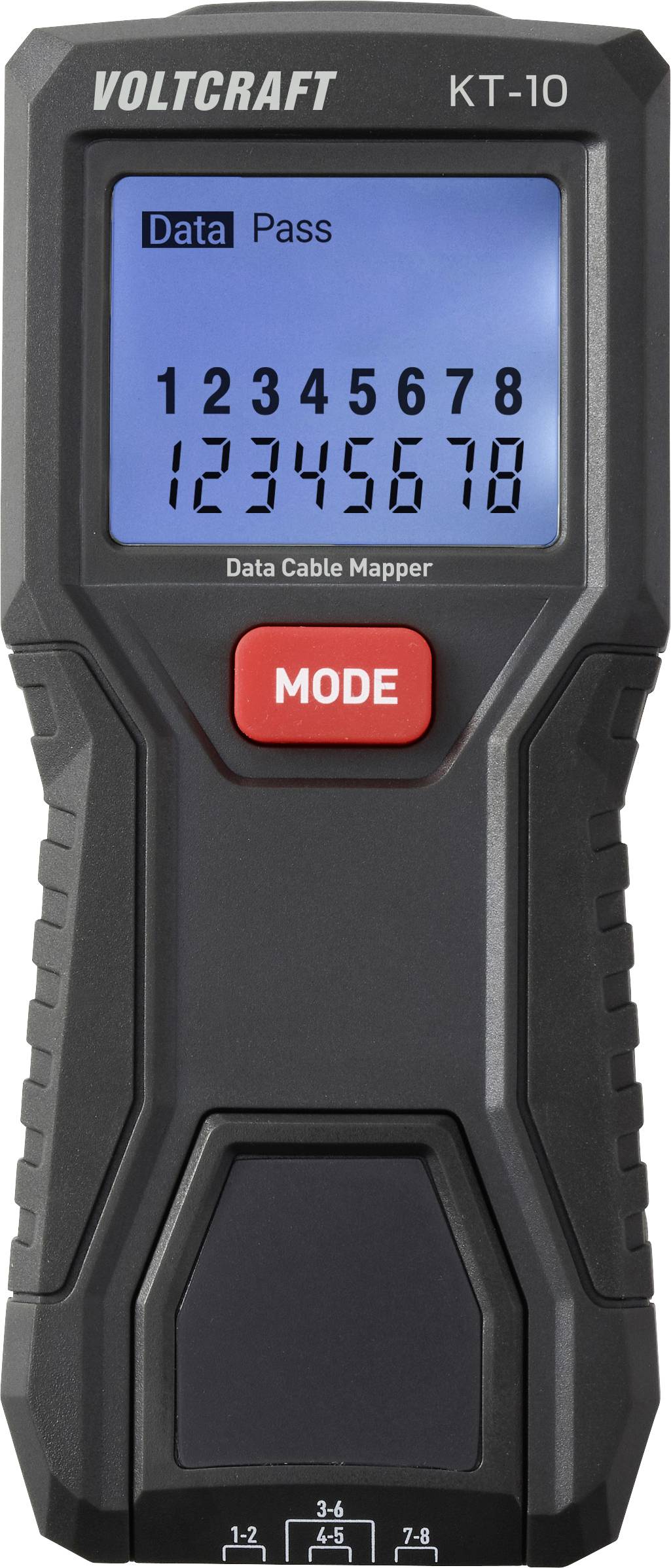 Tester kabli VOLTCRAFT KT-10 VC-17256120, lokalizacja przerw, polaryzacja, ciągłość - obrazek 1