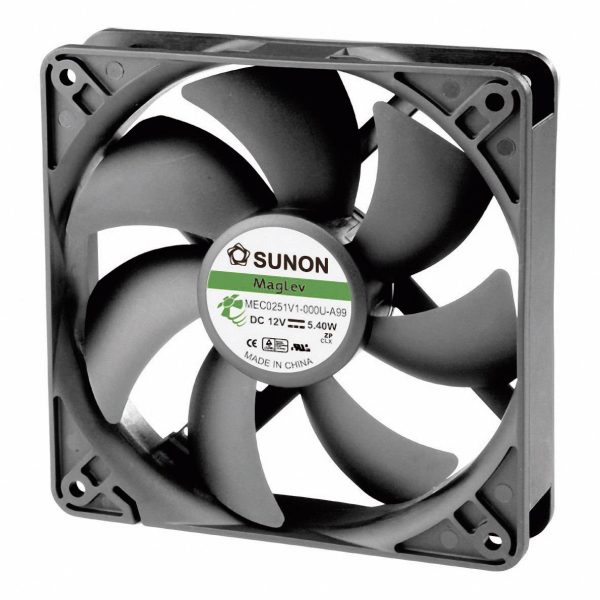 Sunon MEC0251V1-000U-A99 Wentylator osiowy 12 V/DC 183.83 m³/h (D x S x W) 120 x 120 x 25 mm
