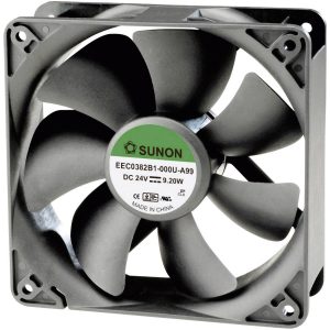 Wentylator osiowy Sunon EEC0381B1-000U-A99, 12 V/DC, 234.46 m³/h, (D x S x W) 120 x 120 x 38 mm Wentylator osiowy Sunon EEC0381B1-000U-A99, 12 V/DC, 234.46 m³/h, (D x S x W) 120 x 120 x 38 mm