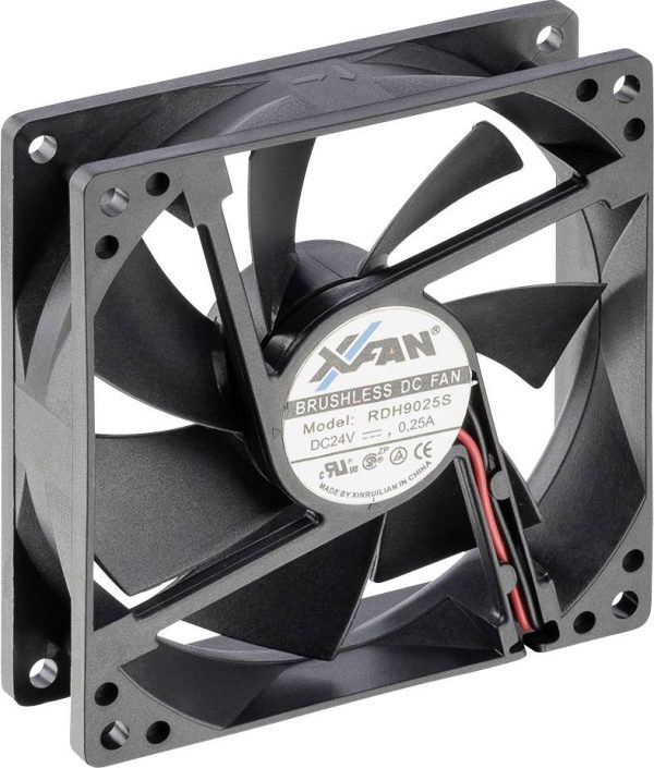 X-Fan RDH9025S Wentylator osiowy 24 V/DC 103.2 m³/h (D x S x W) 92 x 92 x 25 mm