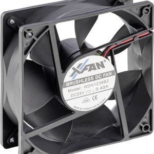 Wentylator osiowy X-Fan RDH1238S, 24 V/DC, 217.8 m³/h, (D x S x W) 120 x 120 x 38 mm Wentylator osiowy X-Fan RDH1238S, 24 V/DC, 217.8 m³/h, (D x S x W) 120 x 120 x 38 mm