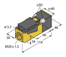 Czujnik indukcyjny Turck BI15-CP40-VP4X2, 10 - 65 V, 1 szt. - obrazek 1