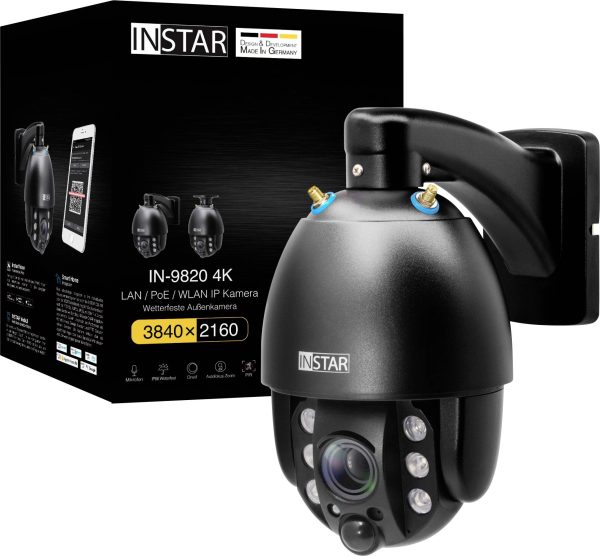 Kamera monitoringu IP INSTAR INSTAR IN-9820 4K schwarz 18003 LAN