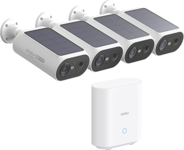 Zestaw monitorujący IP Aosu C8E-4H AOS-C8E0.WAEU04000 WLAN, przewodowa 1296 x 2304 px