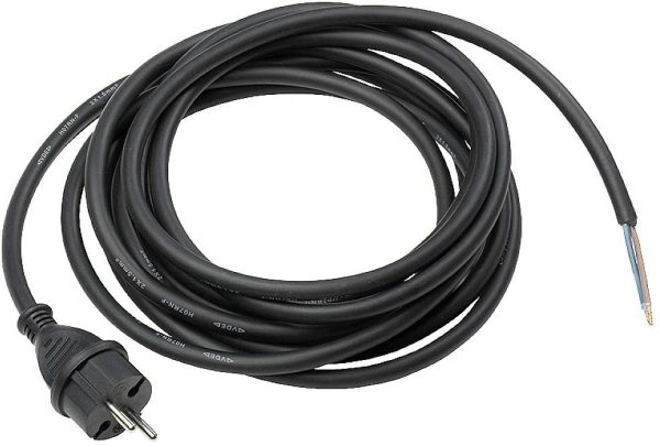 Kabel zasilający AS Schwabe 70530, H05RN – F 2 x 1 mm, 5 m