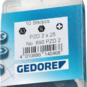 Bit szcześciokątny Gedore 6539180 685 4 S-010 4 mm 10 szt. Bit szcześciokątny Gedore 6539180 685 4 S-010 4 mm 10 szt.