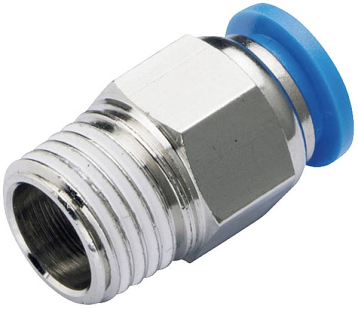 TRU COMPONENTS Łącznik prosty PC4-M5 Średnica rury: 4 mm Rozmiar gwintu: M5 x 0.80 1 szt. - obrazek 1