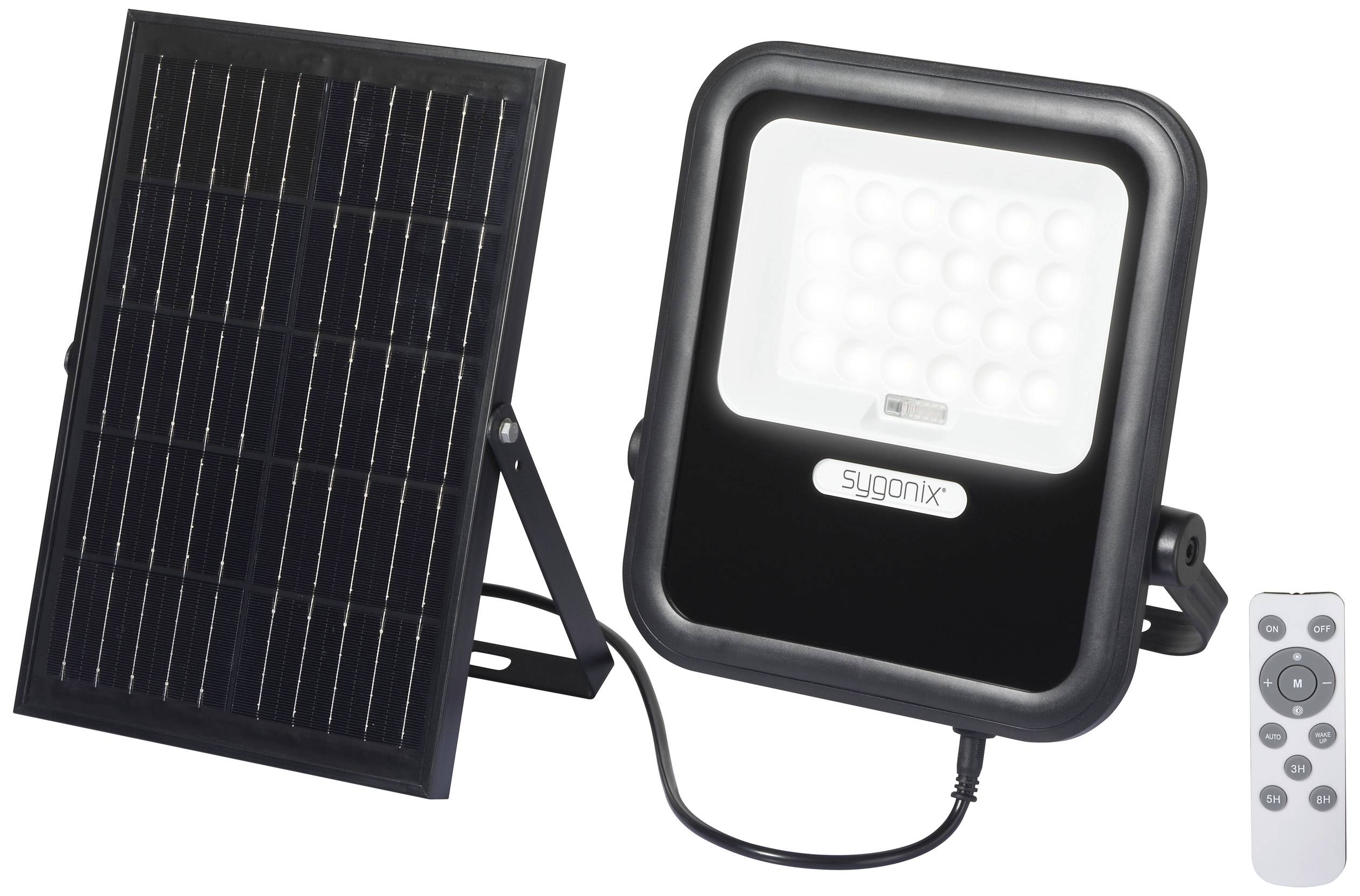 Sygonix SY-6313012 Solarna lampka punktowa, naścienna 10 W Kolor LED: ciepła biel - obrazek 1