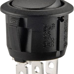 TRU COMPONENTS 700169 Przełącznik kołyskowy R13-112C B/B 250 V/AC 6 A 1 x wł/wł zatrzask 1 szt.