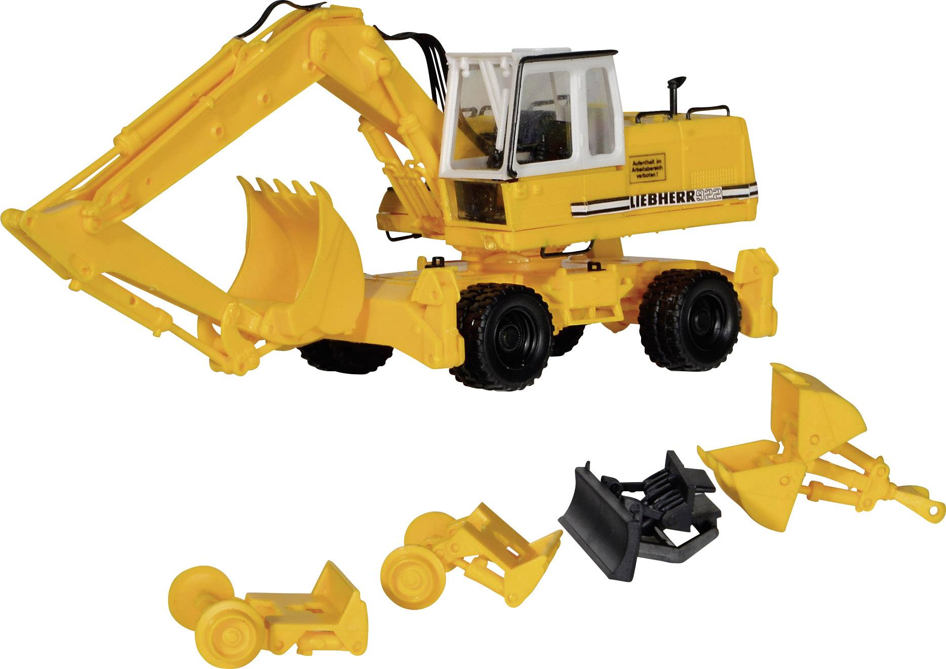Kibri 11264 H0 Model pojazdu budowlanego Liebherr Koparka mobilna A922 wraz z urządzeniami - obrazek 1