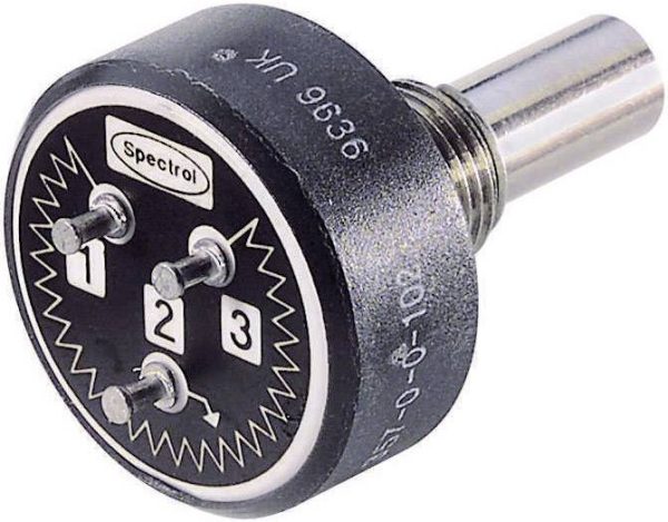 Potencjometr z tworzywa przewodzącego, Vishay 357 1K, 1 W, 360°, Lin, 1 kOhm, 1 W