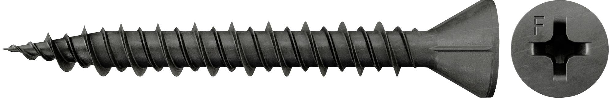Fischer 665084 Wkręty do płyt gipsowo-włóknowych 3.9 mm 35 mm Krzyżakowy PH hartowany, fosforowany 1000 szt. - obrazek 1