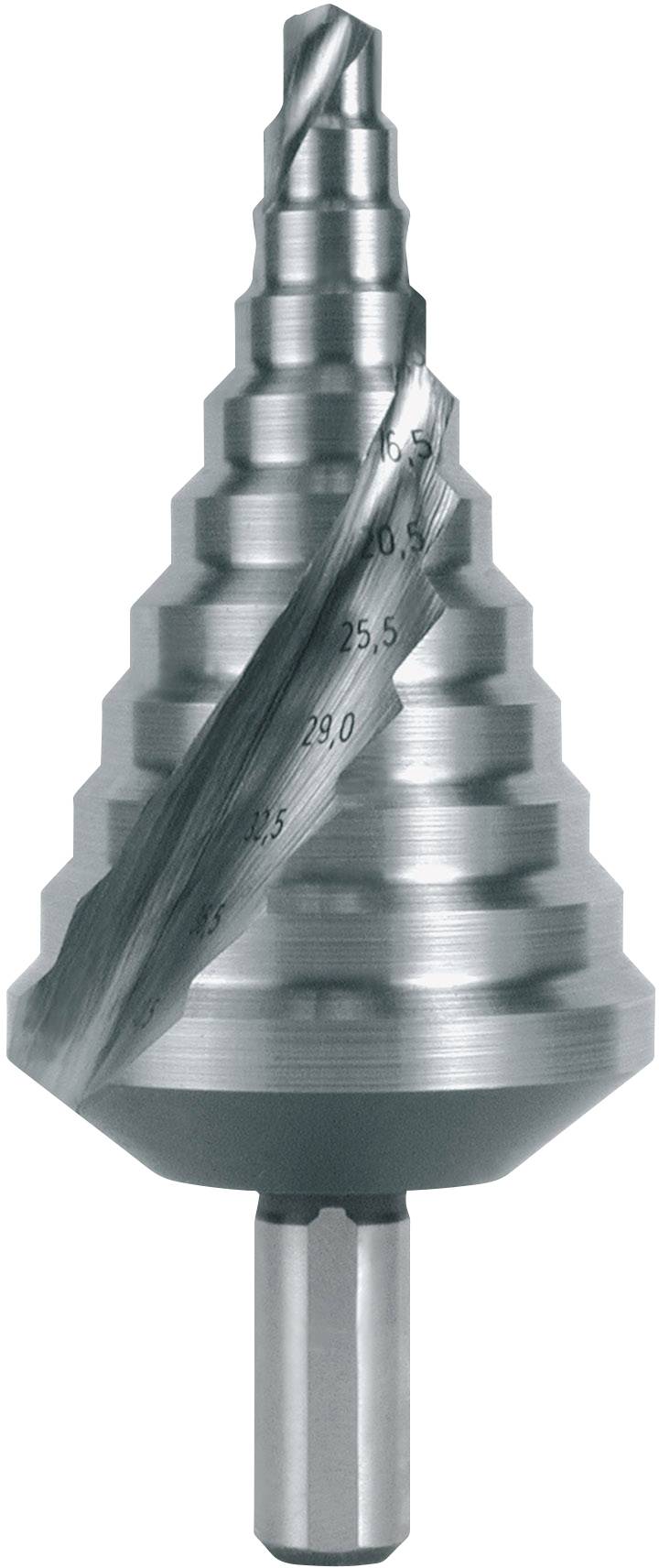 RUKO 101090 101090 HSS Wiertło stożkowe stopniowe Długość całkowita 96 mm uchwyt standardowy 1 szt. - obrazek 1