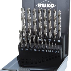 RUKO 214214RO HSS-G Zestaw wierteł krętych do metalu 19 szt. 1 mm, 1.5 mm, 2 mm, 2.5 mm, 3 mm, 3.5 mm, 4 mm, 4.5 mm, 5 m RUKO 214214RO HSS-G Zestaw wierteł krętych do metalu 19 szt. 1 mm, 1.5 mm, 2 mm, 2.5 mm, 3 mm, 3.5 mm, 4 mm, 4.5 mm, 5 m