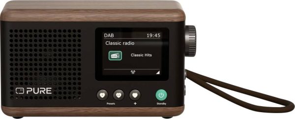 Radio Pure Classic Mini Coffee Black/Walnt EU/UK/AU DAB+, FM wielokrotne ładowanie czarny, orzech włoski
