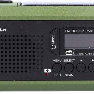 Radiotelefon alarmowy Nedis RDDBCR2000GN DAB+, fale metrowe (VHF), FM zielony, czarny Radiotelefon alarmowy Nedis RDDBCR2000GN DAB+, fale metrowe (VHF), FM zielony, czarny