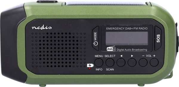 Radiotelefon alarmowy Nedis RDDBCR2000GN DAB+, fale metrowe (VHF), FM zielony, czarny