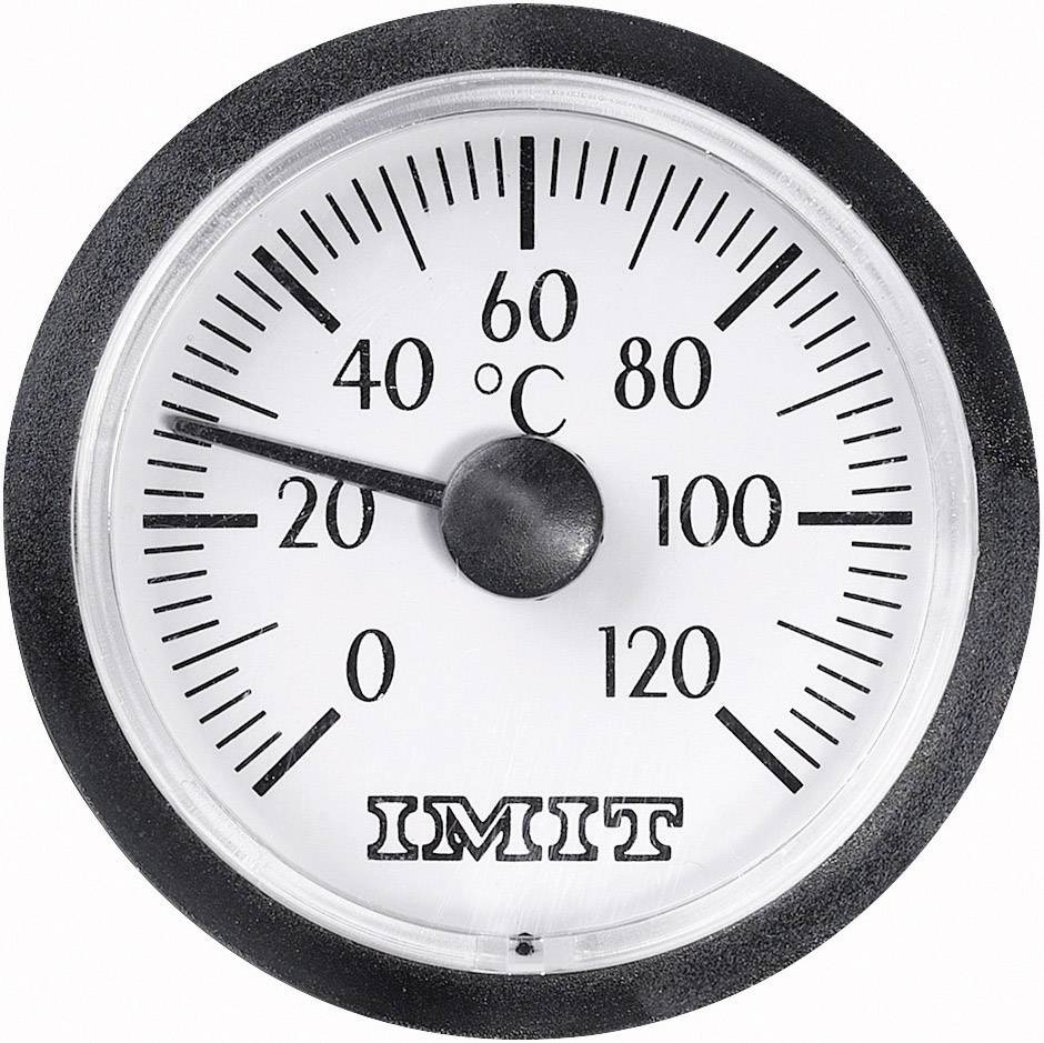 Termometr kapilarny, tablicowy IMIT 100848, 0 - 120 °C, Dokładność: ± 5 °C, Ø 38,5 mm - obrazek 1