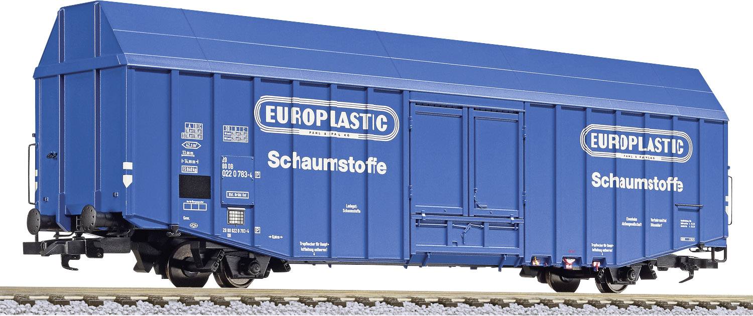 Wagon towarowy Liliput L265806 N Wagon o dużej pojemności Hbks „EUROPLASTIC” DB - obrazek 1