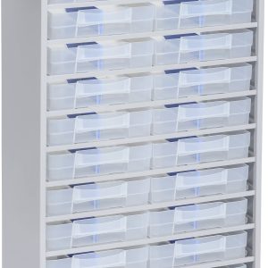 Allit 464810 Magazynek na małe części VarioPlus ProM 57/48 do sztaplowania (S x W x G) 300 x 565 x 140 mm srebrny 1 szt.