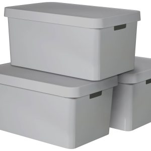 Curver 240659 Pudełko z tworzywa sztucznego INFINITY (S x W x G) 560 x 270 x 390 mm szary 3 szt. Curver 240659 Pudełko z tworzywa sztucznego INFINITY (S x W x G) 560 x 270 x 390 mm szary 3 szt.