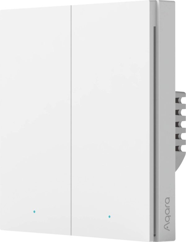 Aqara Bezprzewodowy przełącznik ścienny WS-EUK04 biały Apple HomeKit
