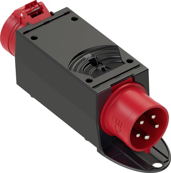 Adapter 9436422 PCE przejście CEE NA 32/16 , IP44 Czarno-czerwone