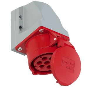 Gniazdo naścienne CEE PCE 117-6v 16 A 400 V Gniazdo naścienne CEE PCE 117-6v 16 A 400 V