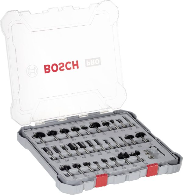 Zestaw frezów, chwyt 8 mm, 30 sztuk Bosch Professional 2607017475