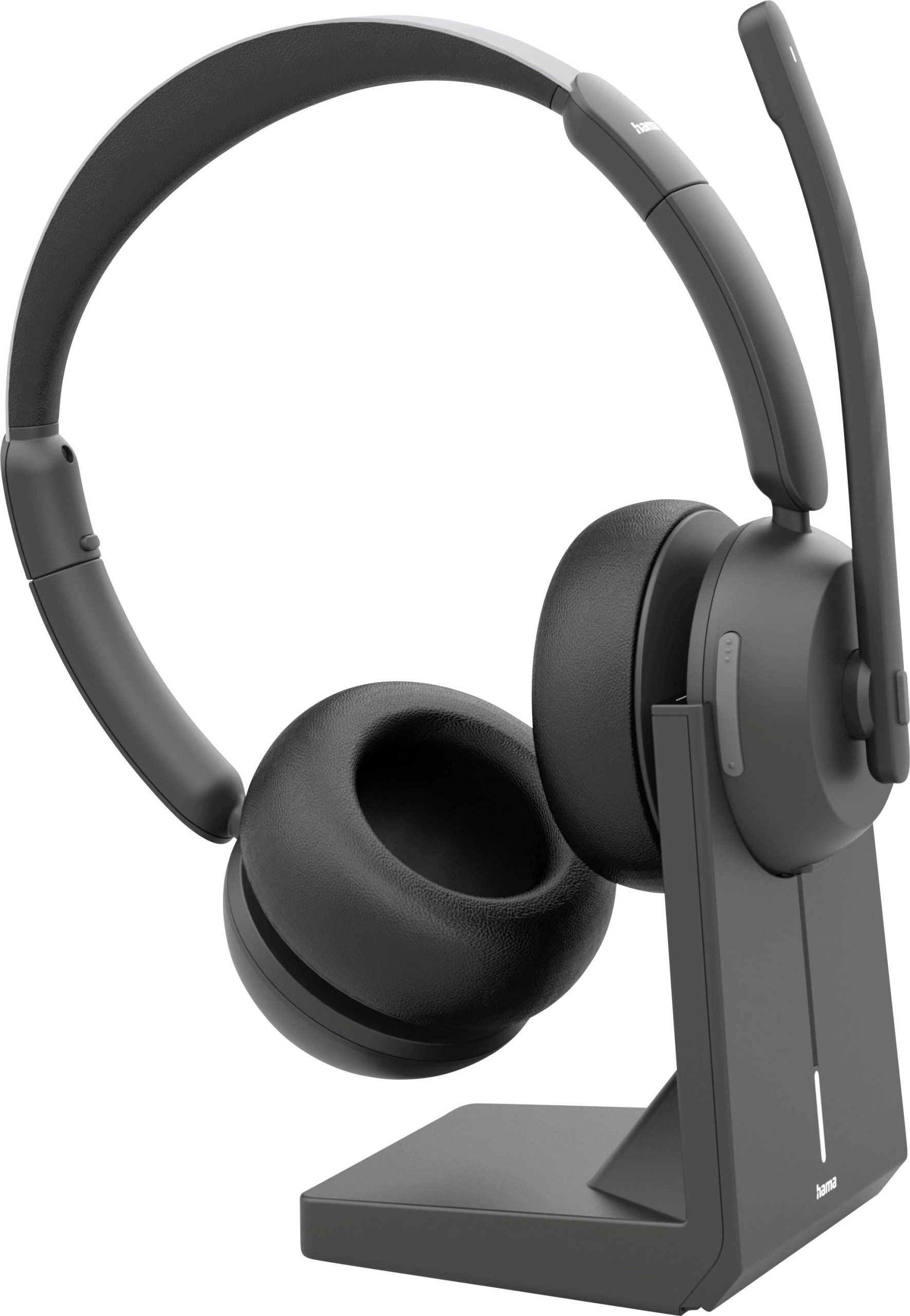 Hama Słuchawki nauszne Bluetooth stereo czarny zestaw słuchawkowy, wraz z ładowarką i stacją dokującą Komputer - obrazek 1