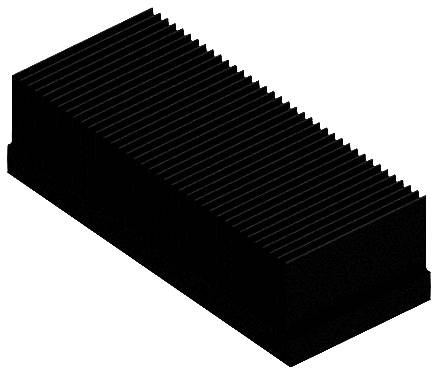 Fischer Elektronik 10133593 SK 625 75 SA Radiator żeberkowy 2.17 K/W (D x S x W) 75 x 120 x 34 mm