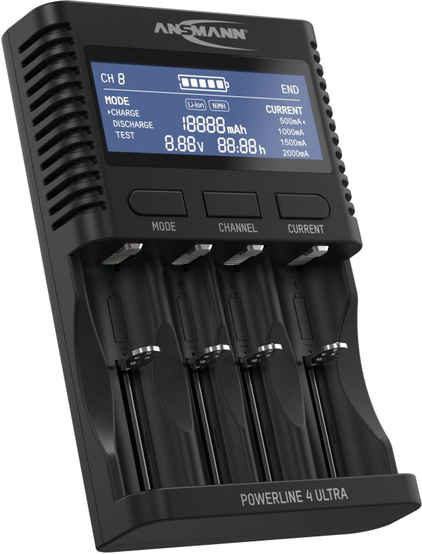 Ładowarka do akumulatorów Ansmann Powerline 4 Ultra NiCd, NiMH, LiIon